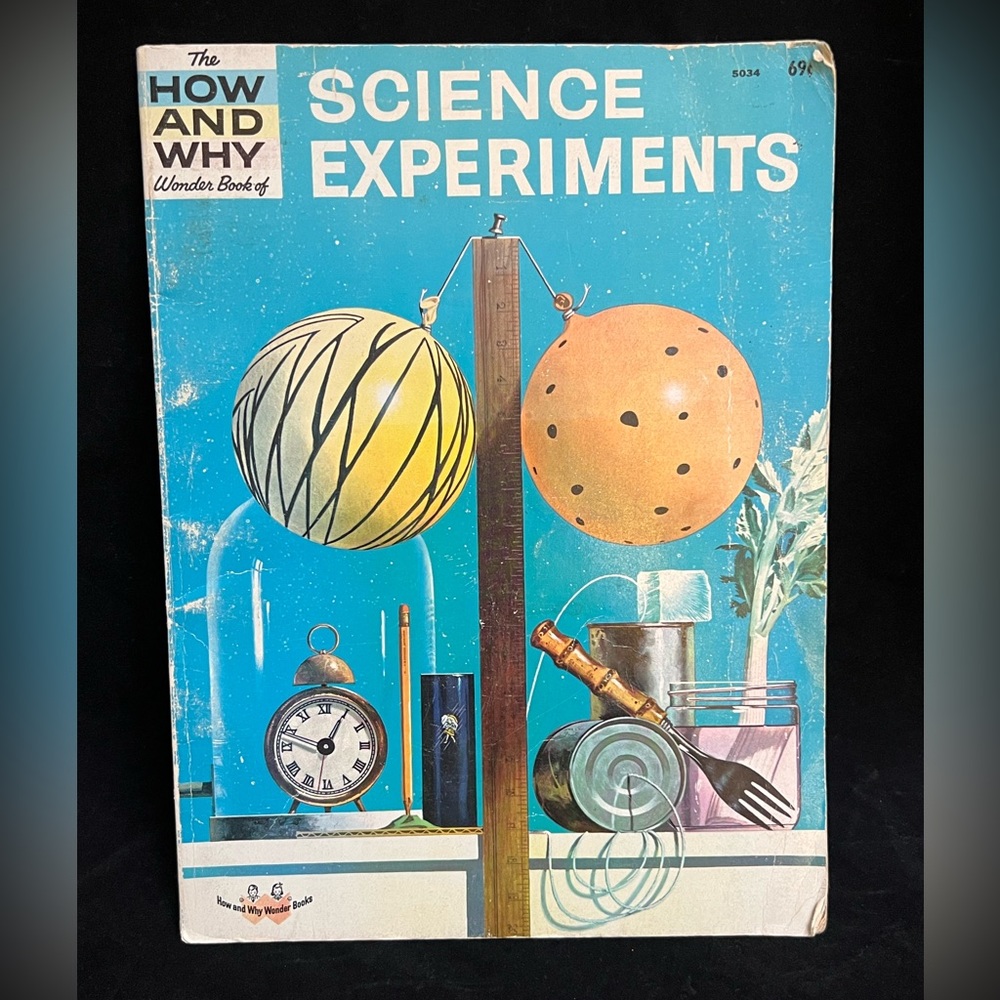VTG 1971 Science Experiments activity book - The How and Why Wonder Book